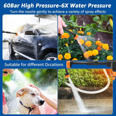 Double Battery High Pressure Car Washer Gun