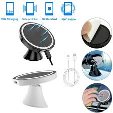 Trenzia™ |Magnetic Wireless Charging Car Phone Holder 15W – حامل هاتف سيارة بشحن لاسلكي مغناطيسي ١٥ واط