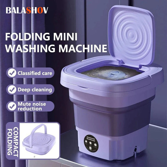 Trenzia™ |8L Foldable Mini Washing Machine & Dryer