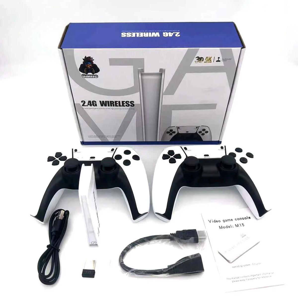 Trenzia™ |M15 Mini TV Game Stick – 30,000+ Games