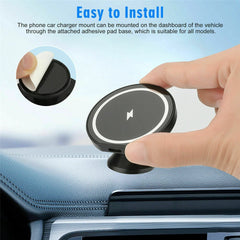 Trenzia™ |Magnetic Wireless Charging Car Phone Holder 15W – حامل هاتف سيارة بشحن لاسلكي مغناطيسي ١٥ واط